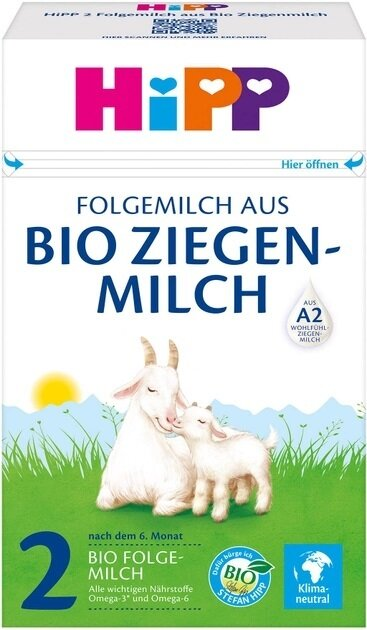 Суміш суха молочна HiPP Bio Ziegen Milch 2 органічна на козячому молоці для дітей з 6 місяців, 400 г
