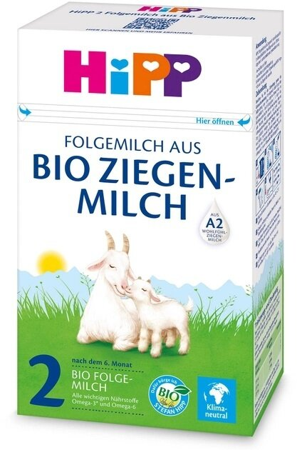 Суміш суха молочна HiPP Bio Ziegen Milch 2 органічна на козячому молоці для дітей з 6 місяців, 400 г