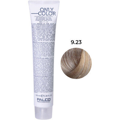 Крем-фарба для волосся Palco Professional Only Color безаміачна № 9.23 дуже світлий блонд золотий ірис, 100 мл