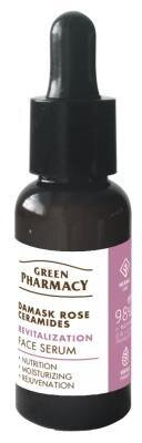 Сироватка для обличчя Green Pharmacy Дамаська троянда + кераміди, 30 мл