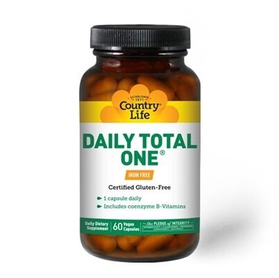 Вітамінно-мінеральний комплекс Country Life Daily Total One, без заліза капсули №60