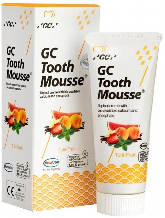 Крем для зубів GC Tooth Mousse для відновлення емалі Тутті-Фрутті, 35 мл