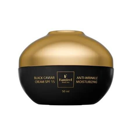 Крем для обличчя Famirel Black Caviar Зволожувальний проти зморшок c чорною ікрою SPF 15 денний, 50 мл