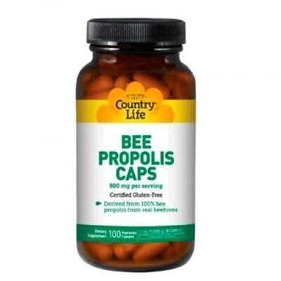 Прополіс бджолиний Country Life Bee Propolis 500 мг, 100 капсул