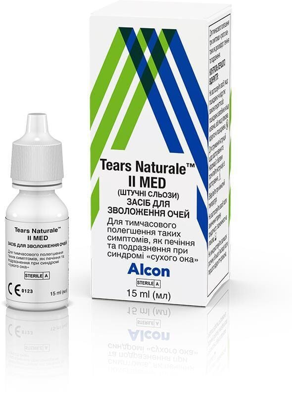 Штучні сльози Tears Naturale II MED краплі оч. по 15 мл у флак.-крап. "дроп-тейнер®"