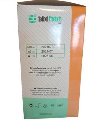 Шприц інсуліновий 1,0 мл U-100 SF Medical Products з голкою знімною 29G (0.33 x 12.7 мм), 100 штук