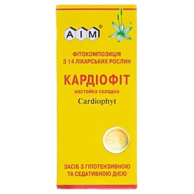 Кардіофіт настойка склад. по 100 мл у бан.