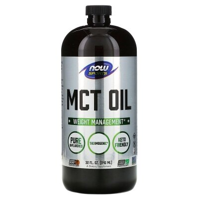 МСТ олія NOW Sports Organic MCT Oil, 946 мл