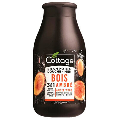 Шампунь-гель для душу Cottage Men Shampoo-Shower Gel 3 в 1 Бурштинове дерево, 250 мл