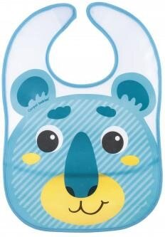 Слинявчик Canpol babies Hello Little пластмасовий з кишенькою, бірюзовий, 9/232_tur