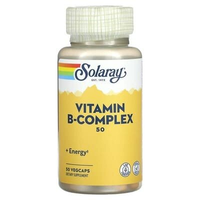 Вітаміни групи В Solaray Vitamin B-Complex 50, 50 вегетаріанських капсул