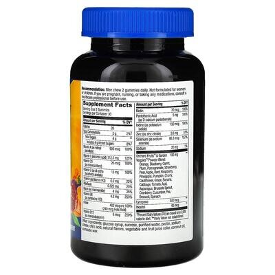 Мультивітаміни для чоловіків Nature's Way Alive! Men's Gummy MultiVitamin фрукти, 60 жувальних цукерок