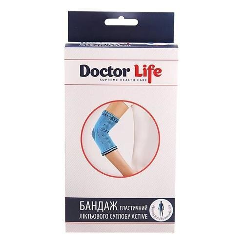 Бандаж на ліктьовий суглоб Doctor Life Active A3-026 еластичний, розмір XXL