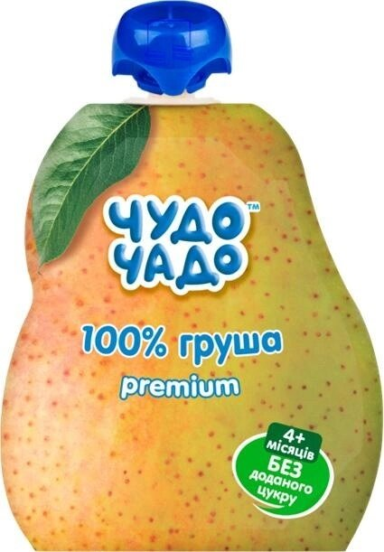 Пюре фруктове Чудо-Чадо Premium Груша без цукру, 90 г