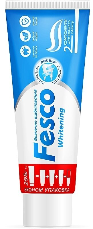 Зубна паста Fesco Whitening, 250 мл