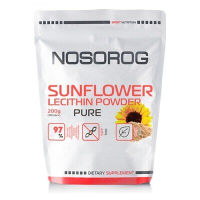 Лецитин Соняшниковий Nosorog Sunflower Lecithin Powder, 200 г