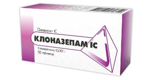 Клоназепам IC таблетки по 1 мг №50 (10х5)