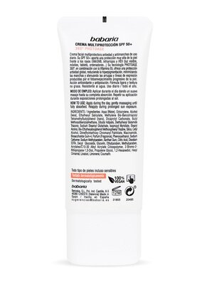Крем сонцезахисний для обличчя Babaria SPF50+ антивіковий, 50 мл