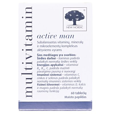 Мультивітамін актив для чоловіків Multivitamin active man таблетки №60