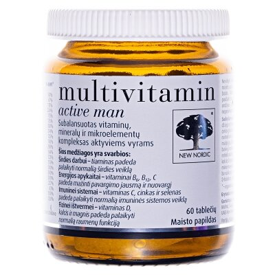 Мультивітамін актив для чоловіків Multivitamin active man таблетки №60