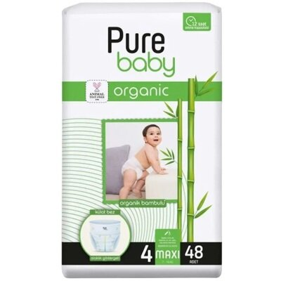 Підгузки-трусики Pure Baby Jumbo Organic 4, 7-14 кг, 48 шт