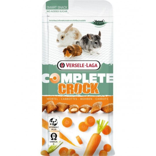 Ласощі для кроликів та гризунів Versele-Laga Complete Crock Carrot з морквою, 50 г