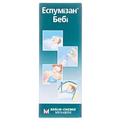 Еспумізан бебі краплі ор., емульс. 100 мг/мл по 30 мл у флак.