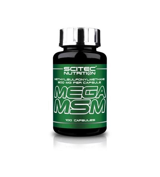 Метилсульфонілметан Scitec Nutrition Mega MSM, 100 капсул