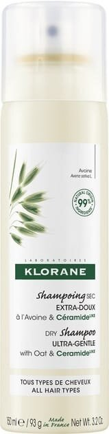 Шампунь сухий Klorane Овес для всіх типів волосся, 150 мл
