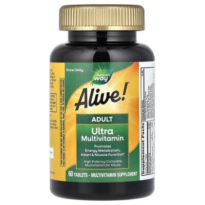 Мультивітаміни Nature's Way Alive! Ultra Potency для дорослих, 60 таблеток