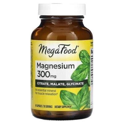 Магній MegaFood Magnesium 300 мг, 60 капсул