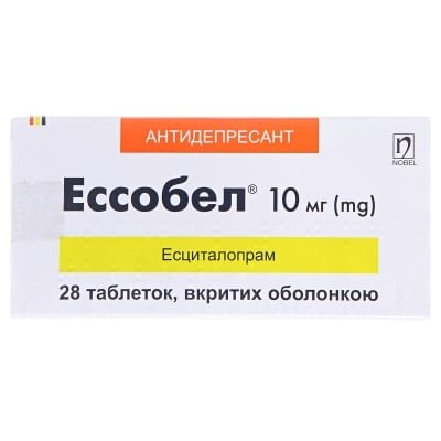 Ессобел таблетки, в/о по 10 мг №28 (14х2)