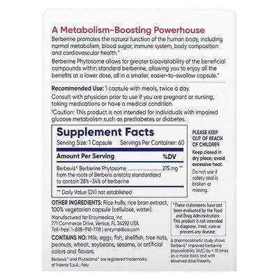 Берберинові фітосоми Enzymedica Berberine Phytosome, 60 капсул