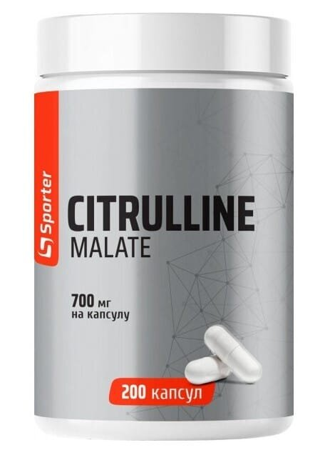Цитрулін Малат Sporter Citrulline Malate 700 мг, 200 капсул
