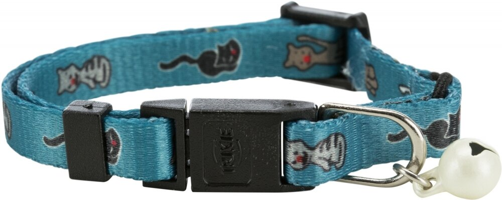 Нашийник для кошенят Trixie 4178 нейлон з кішками та дзвіночком