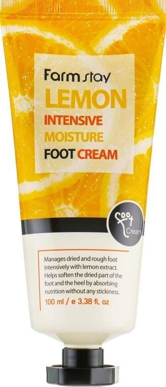 Крем для ніг FarmStay Lemon Intensive Moisture зволожуючий з лимоном, 100 мл