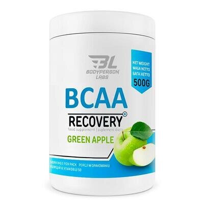 Амінокислоти Bodyperson Labs BCAA Recovery зелене яблоко, 500 г