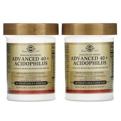 Ацидофілус 40+ Solgar Advanced 40+ Acidophilus вег. капсули №120