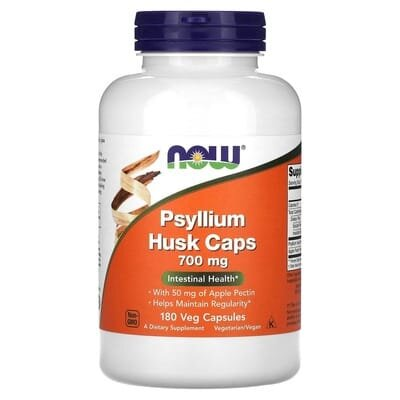 Псилліум (лушпиння насіння подорожника) NOW Psyllium Husk Caps 700 мг вег. капсули №180