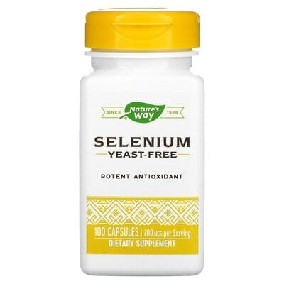 Селен Nature's Way Selenium 200 мкг, 100 капсул