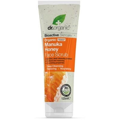 Скраб для обличчя Dr. Organic з медом манука, 125 мл
