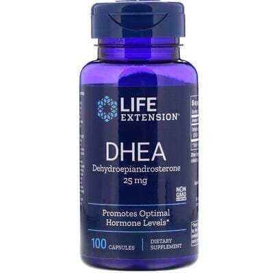ДГЕА Life Extension DHEA 25 мг, 100 капсул