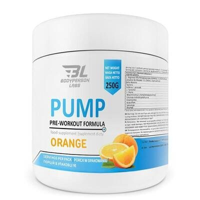 Передтренувальний комплекс Bodyperson Labs Pre-Workout Formula апельсин, 250 г