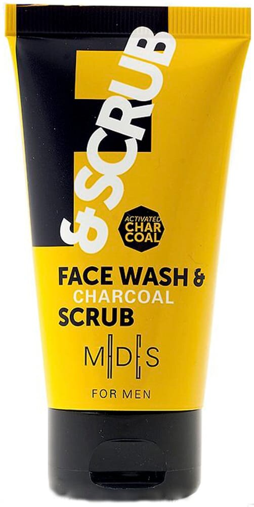 Скраб для обличчя Mades Cosmetics For Men з активованим бамбуковим вугіллям, 75 мл