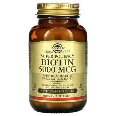 Біотин Solgar Biotin 5000 мкг вег. капсули №50