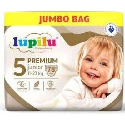 Підгузки Lupilu Рremium дитячі, розмір 5, 11-23 кг, 78 шт Jumbo Bag