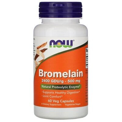 Бромелайн NOW Bromelain 500 мг вег. капсули №60
