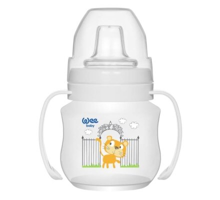 Поїльник-непроливайка Wee Baby з ручками та м'яким носиком, 125 мл