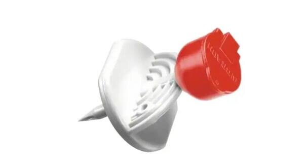 Канюля аспіраційна B.Braun Mini-Spike Chemo Filter з фільтром частинок 5 мкм червоний, 1 штука