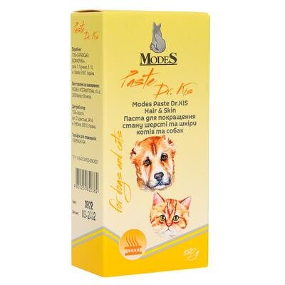 Паста ModeS Paste Dr.KIS Hair & Skin для покращення стану шерсті та шкіри котів та собак, 50 г